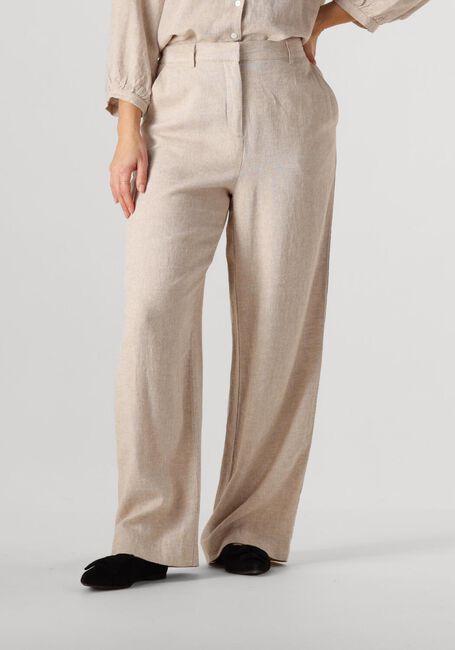 Beige MSCH COPENHAGEN Pantalon MSCHPENNIE GINIA HW PANTS - large