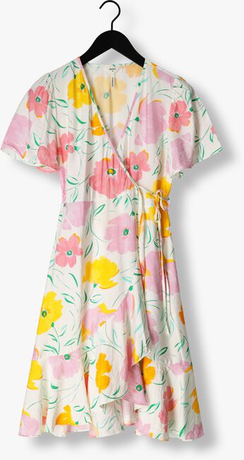 Gebroken wit OBJECT Mini jurk HASINI S/S WRAP DRESS 126 - large