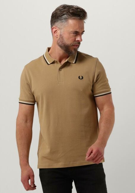 Khaki FRED PERRY Polo TWIN TIPPED FRED PERRY SHIRT - large
