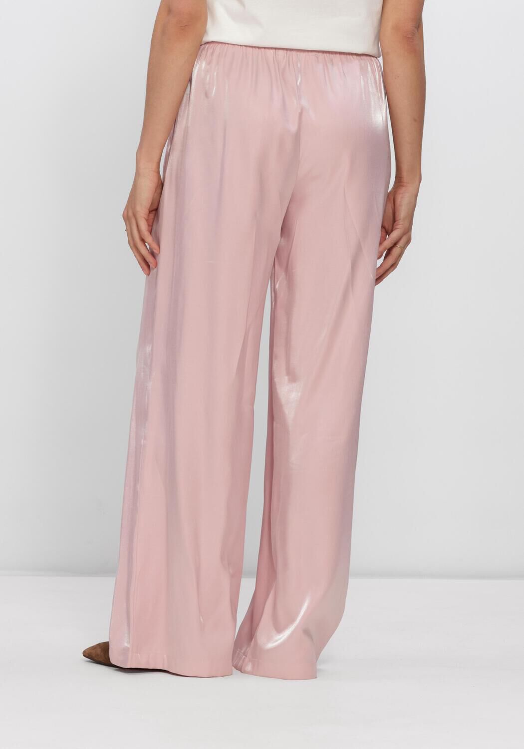 Lichtroze NUKUS Pantalon RUBI PANTS SHINY - large