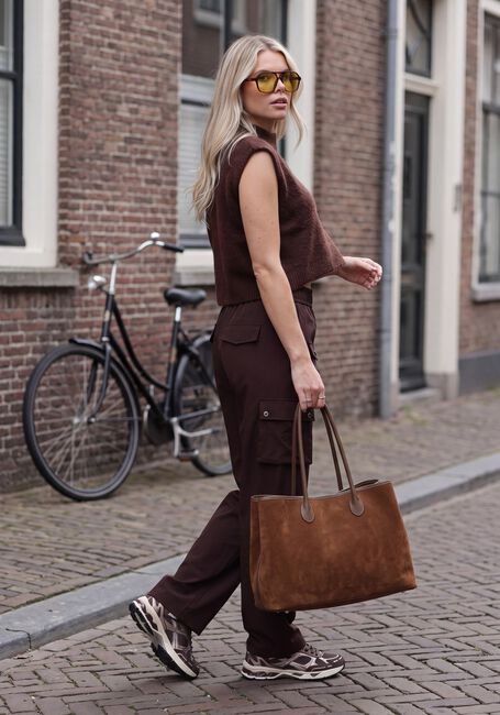 Bruine STUDIO AMAYA Cargobroeken ZORELLE PANTS - large
