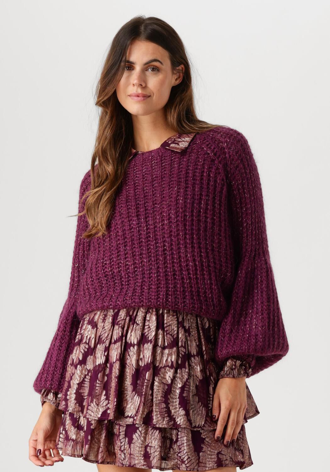 Amaya Amsterdam Gebreide Pullover Ace Purple Dames