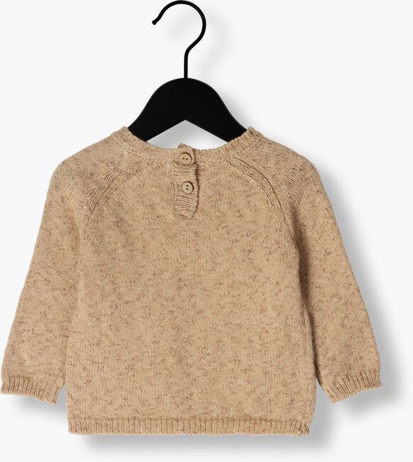 Beige QUINCY MAE  SPECKLED KNIT SWEATER - large