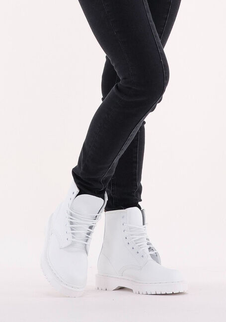 Witte DR MARTENS Veterboots VEGAN 1460 BEX MONO - large