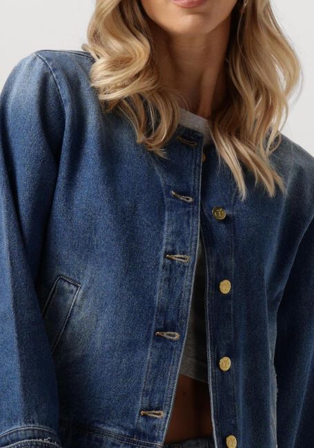 Blauwe SOEURS DE PROVENCE Jack FLORINE JACKET - large