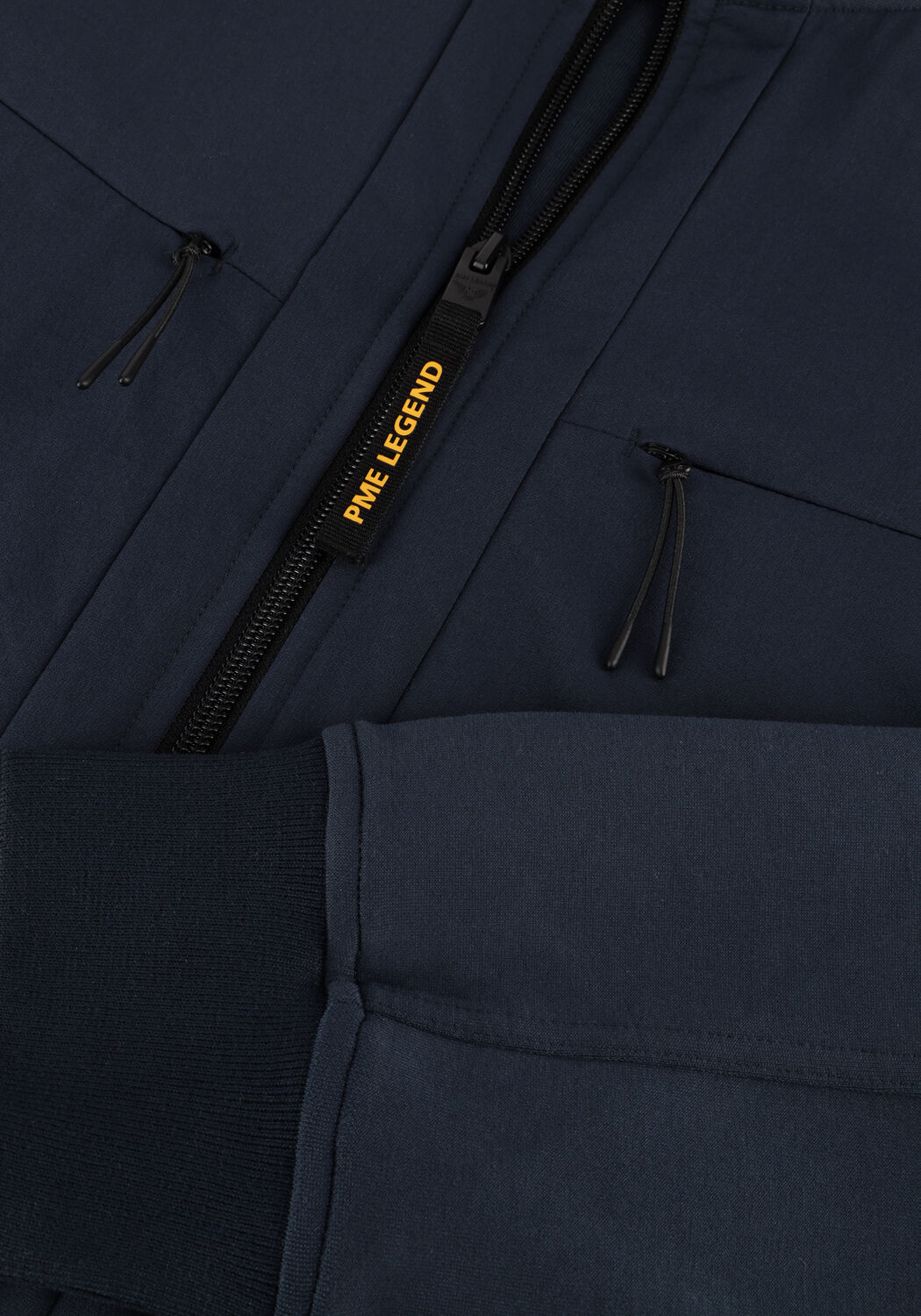 Donkerblauwe PME LEGEND Sweater INTERLOCK SWEAT HYBRID - large