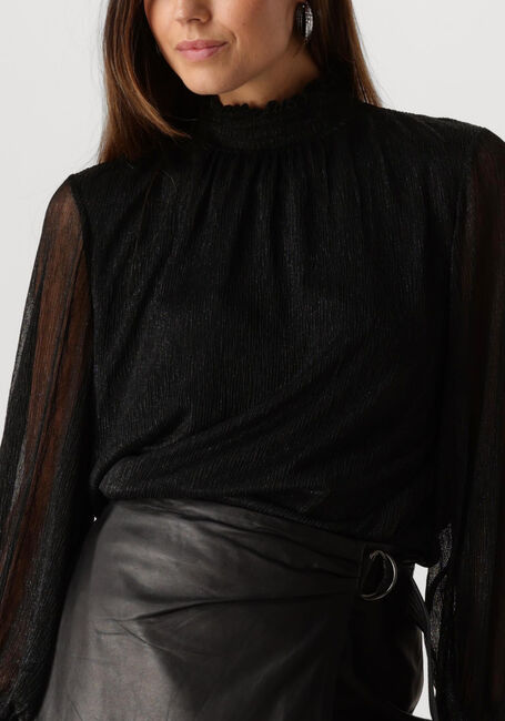 Zwarte MOS MOSH Blouses XIMENA GLAM LS BLOUSE - large