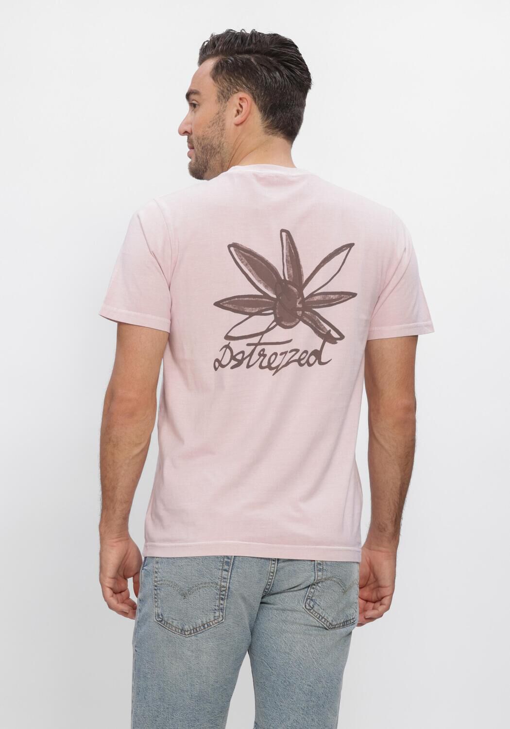 Roze DSTREZZED T-shirt NICKOLAS TEE - large