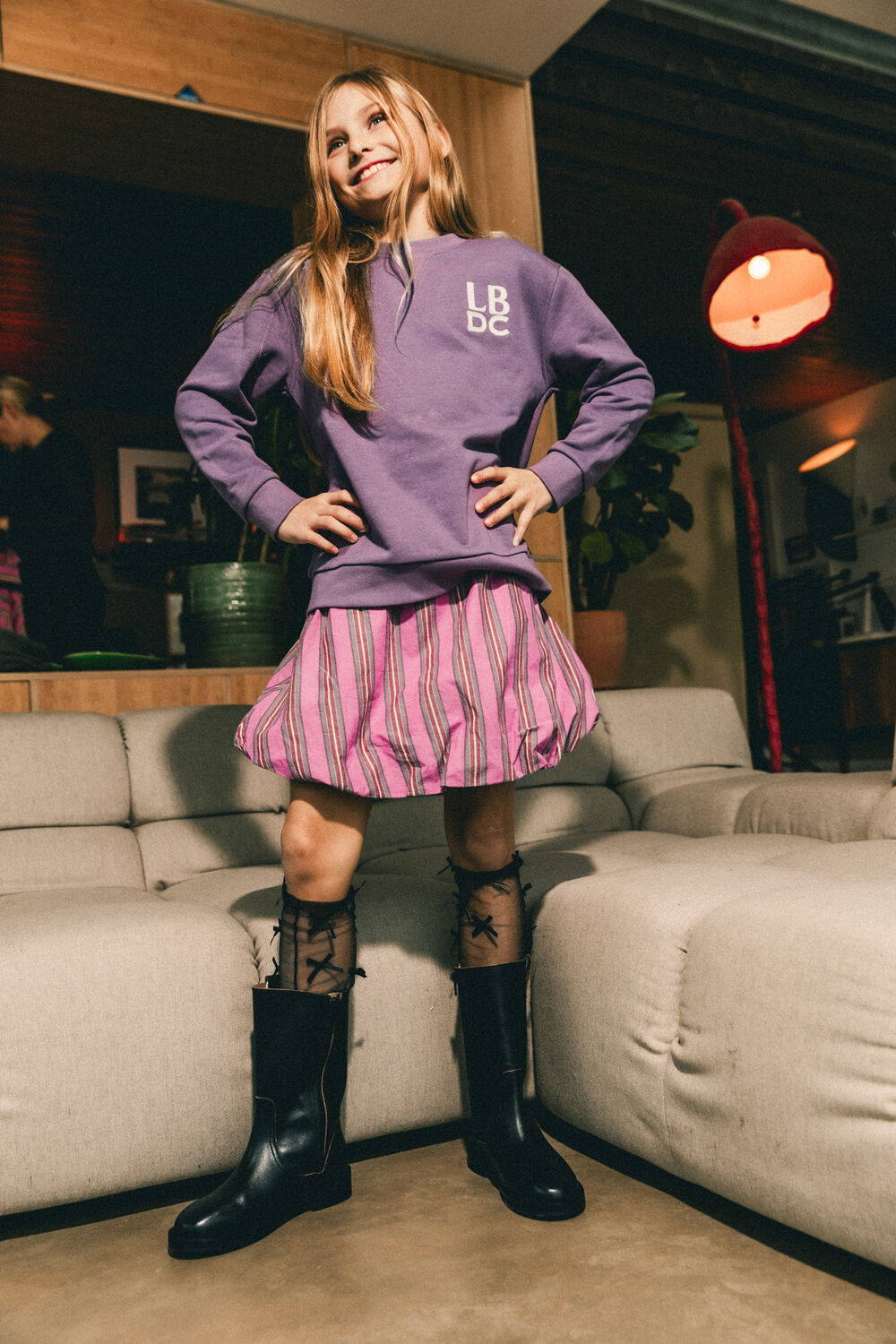 Lichtroze Labo de Colores Minirok KITA - large