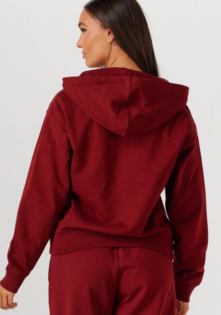 Bordeaux CALVIN KLEIN Sweater MONOLOGO FRENCH TERRY FZ BF HOOD - large