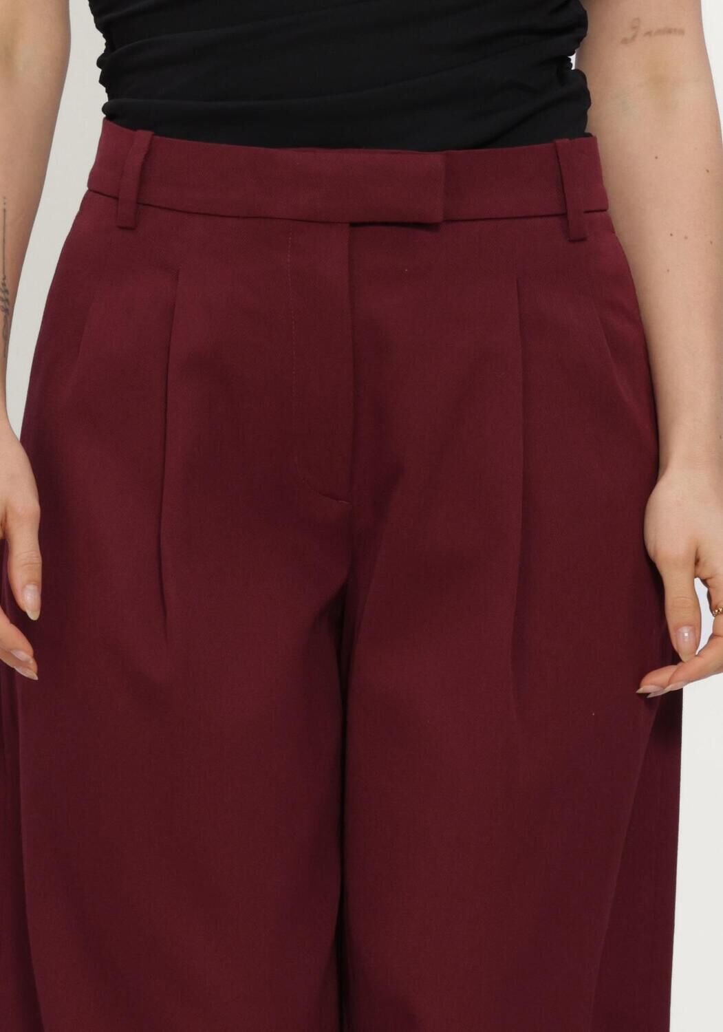 SELECTED WOMEN Dames Broeken Slwextra Wide Hw Thilde Pant Bordeaux