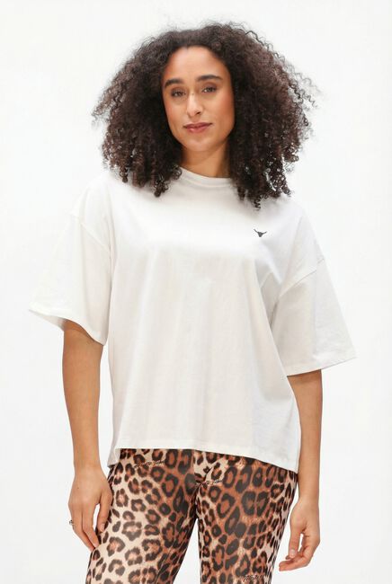 Witte ALIX THE LABEL T-shirt LADIES KNITTED BULL T-SHIRT - large