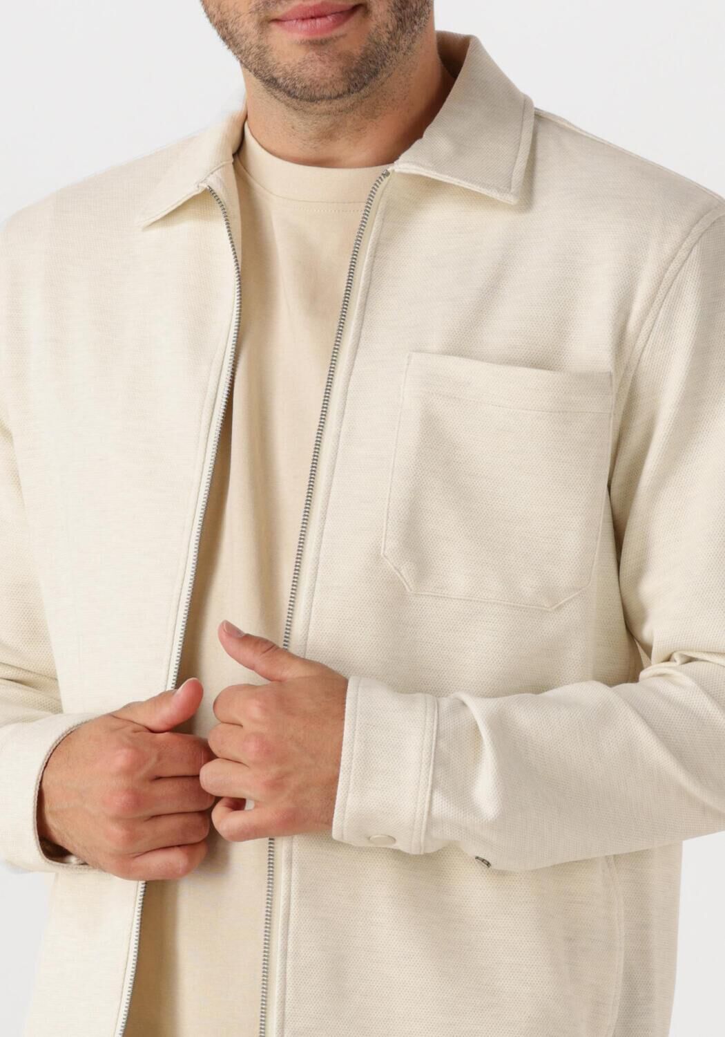 DSTREZZED Heren Overshirts Pike Overshirt Ecru