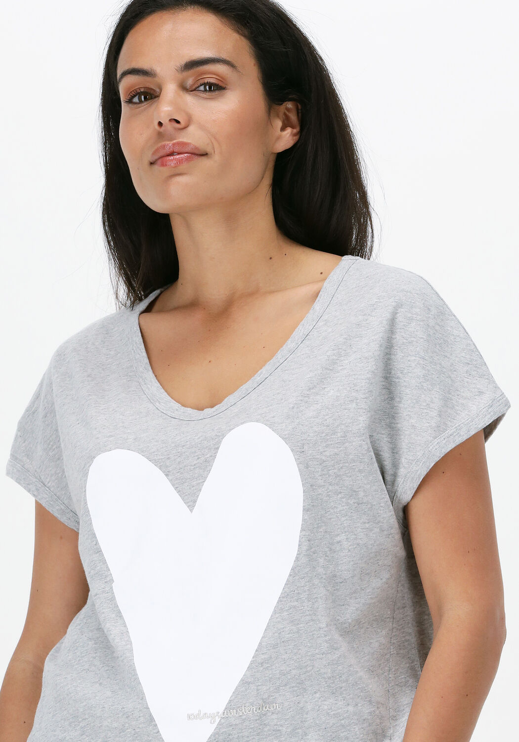 Grijze 10 DAYS T-shirt TEE HEART | Omoda
