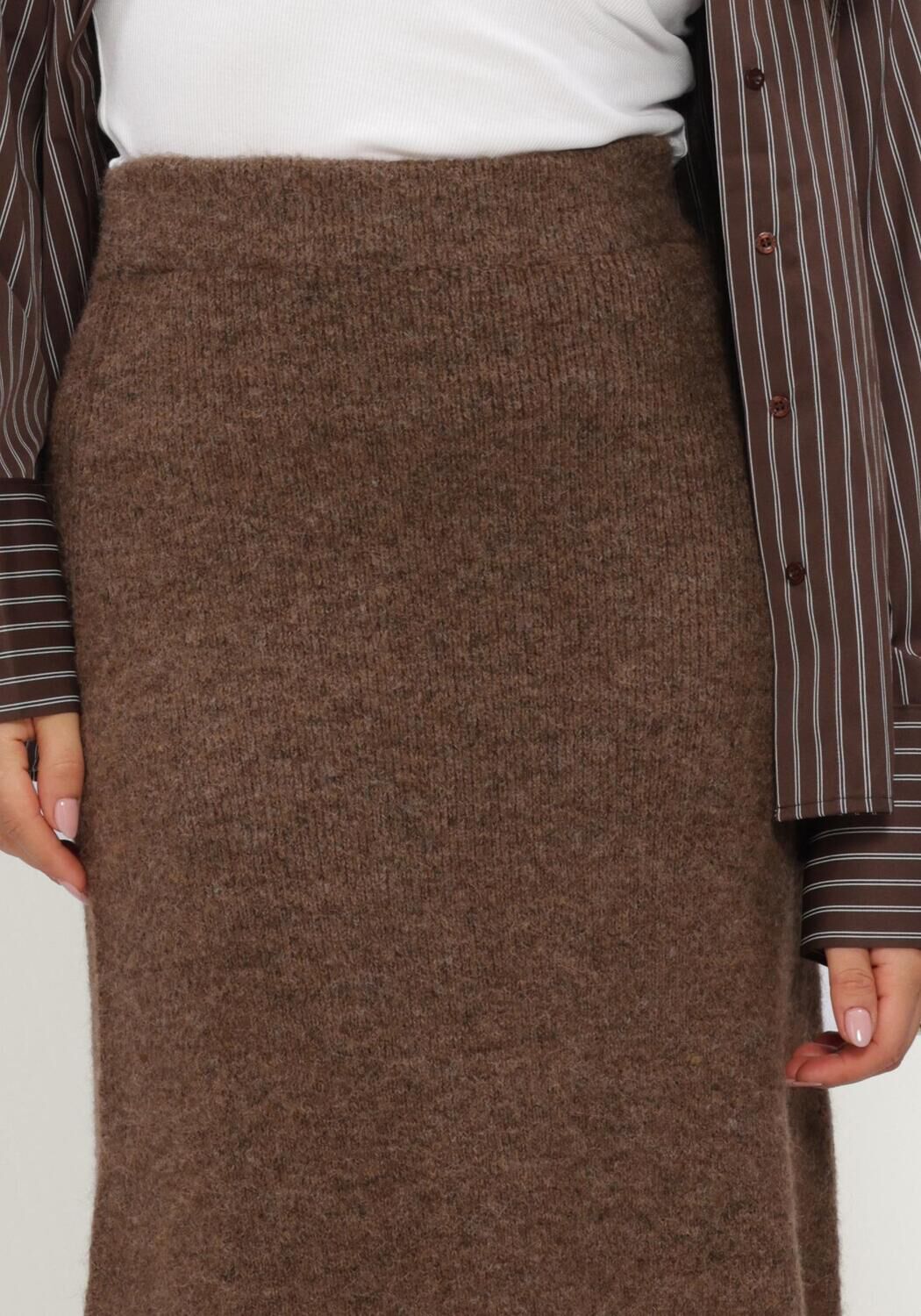 Bruine GRACE & MILA Midirok SKIRT - large