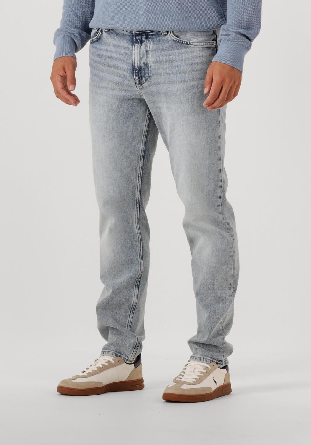 TOMMY HILFIGER Heren Jeans Straight Denton Str Century Blue Lichtblauw