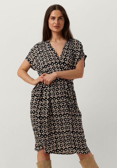 Zwarte BY-BAR Midi jurk VICTORIA KHANDI DRESS - large