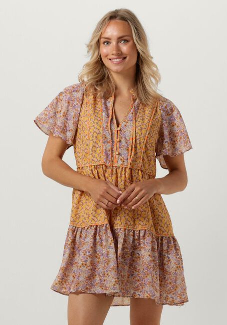 Oranje LOLLYS LAUNDRY Mini jurk ARNO DRESS - large