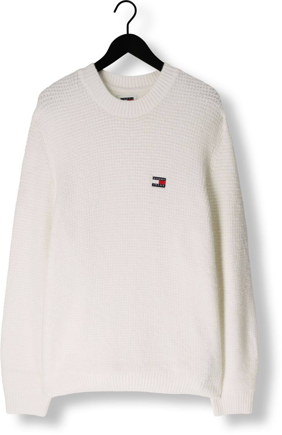 TOMMY JEANS Heren Truien & Vesten Tjm Reg Waffle Sweater Wit