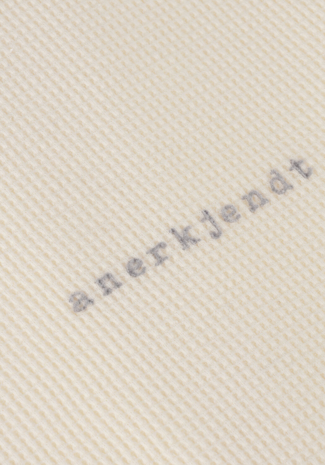 Gebroken wit ANERKJENDT T-shirt AKKIKKI S/S WAFFLE TEE - large