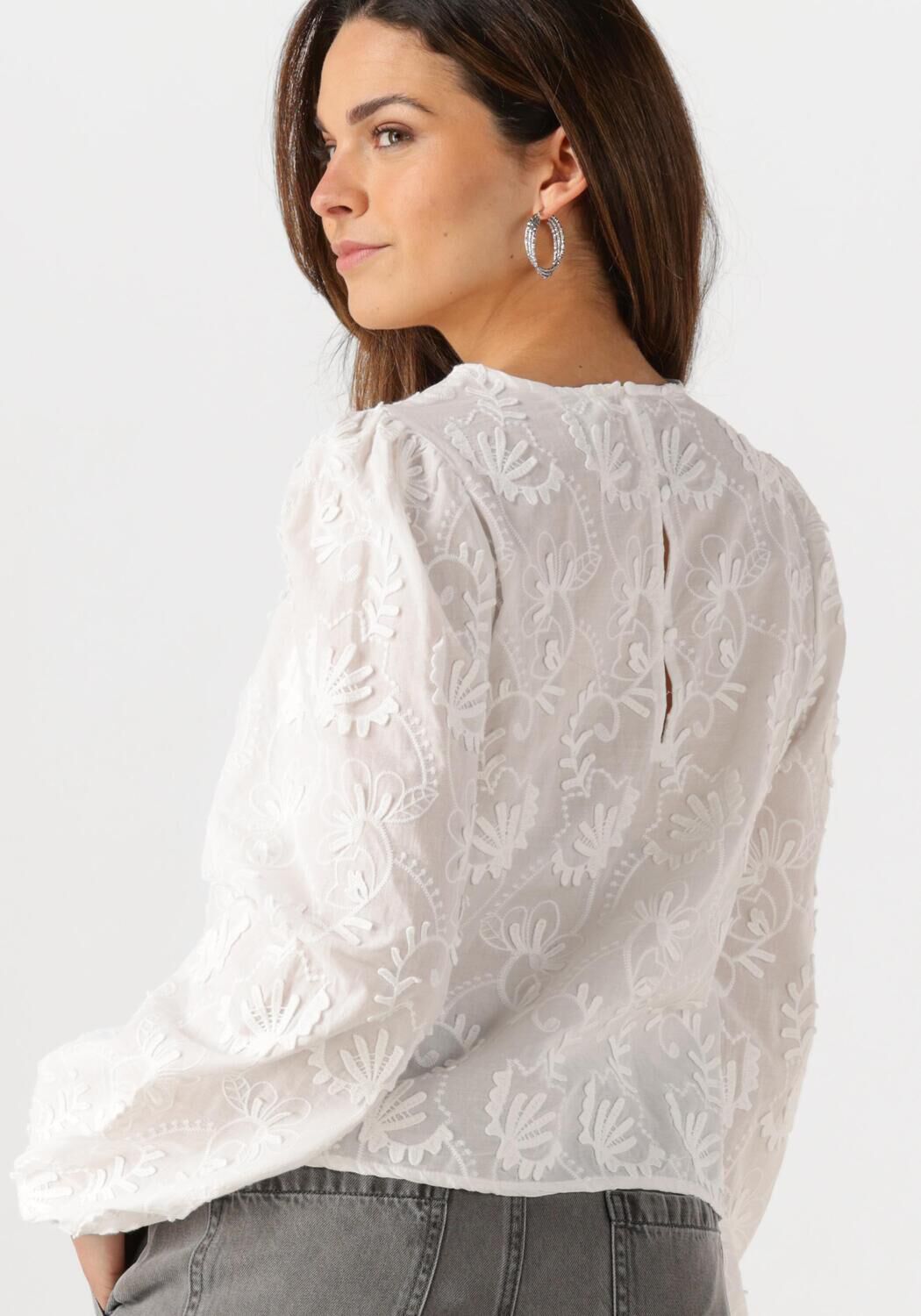 OBJECT Dames Blouses Objmya Re L s Top 137 Wit