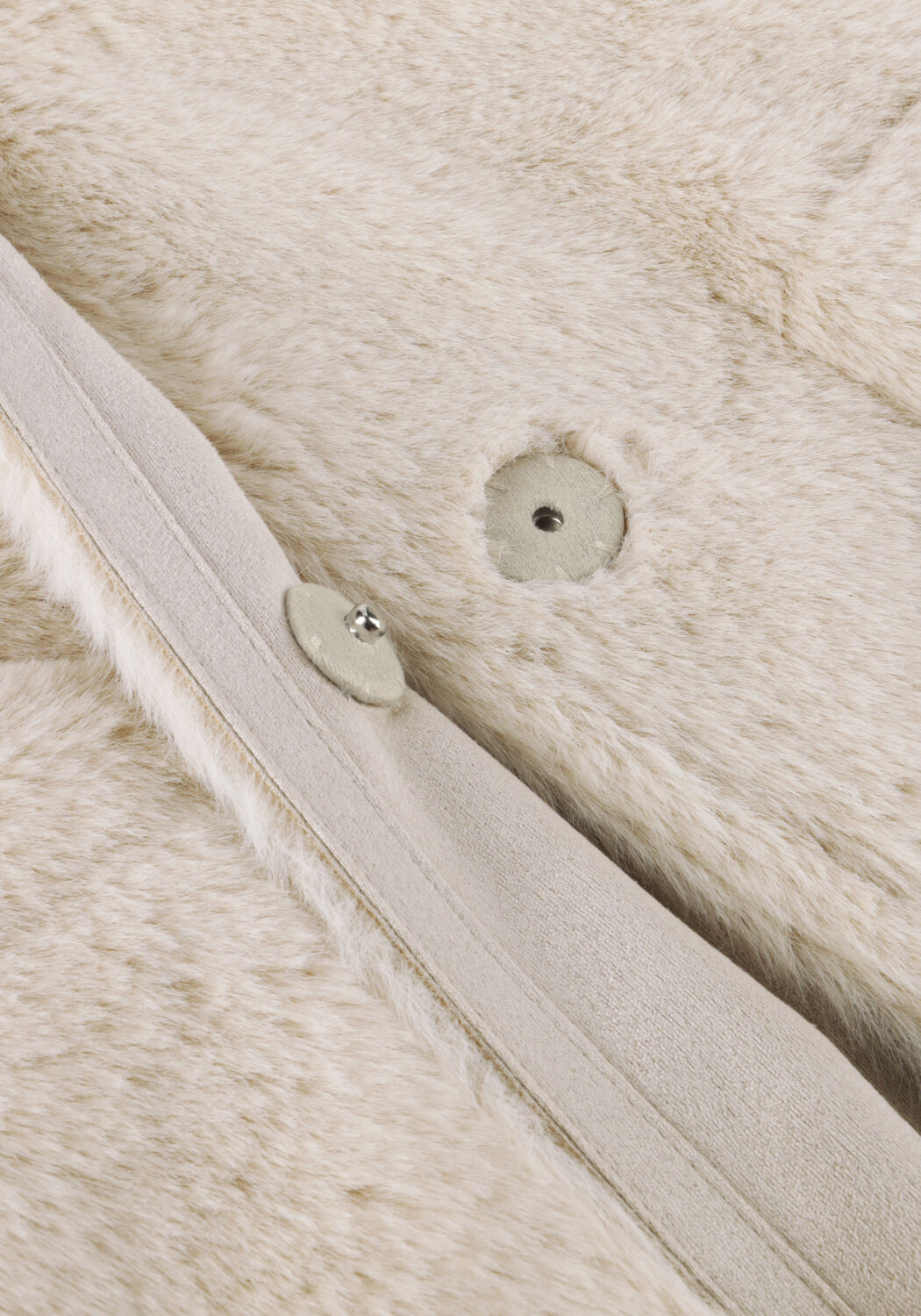 Ecru BEAUMONT Faux fur jas MAYA COAT - large