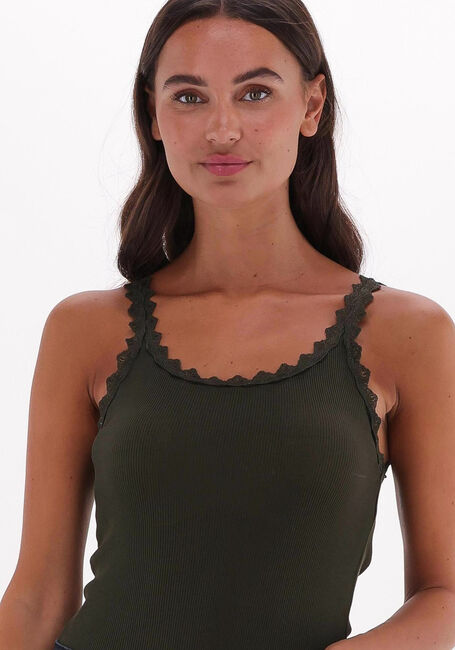 Groene CC HEART Top SILK LACE CAMISOLE - large