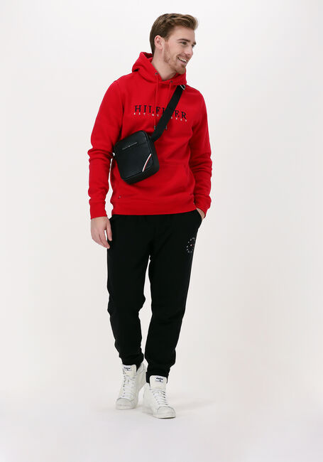 Rode TOMMY HILFIGER Sweater CORP GRAPHIC HOODIE Rode TOMMY HILFIGER Sweater CORP GRAPHIC HOODIE - large