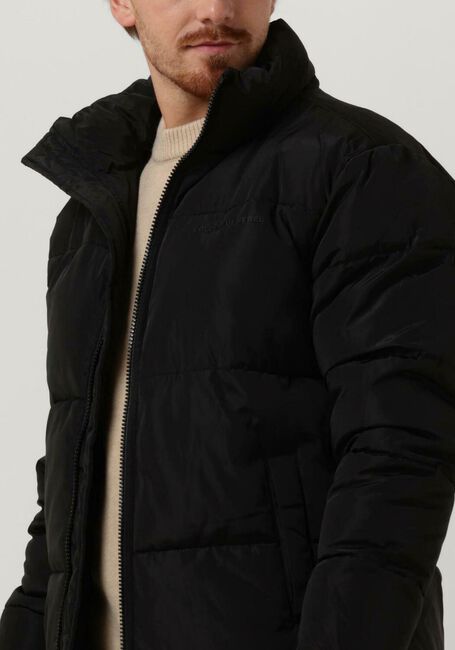 Zwarte COLOURFUL REBEL Gewatteerde jas FINCH PUFFER JACKET - large