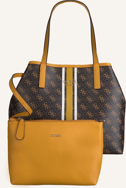 Bruine GUESS Handtas VIKKY TOTE Bruine GUESS Handtas VIKKY TOTE - large