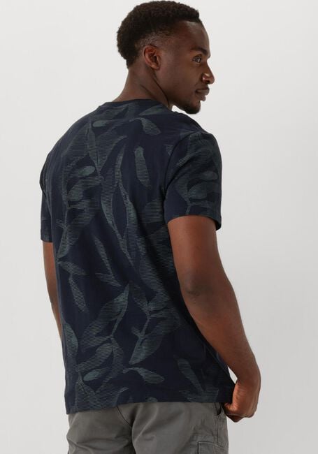 Donkerblauwe PME LEGEND T-shirt SLUB JERSEY AOP - large