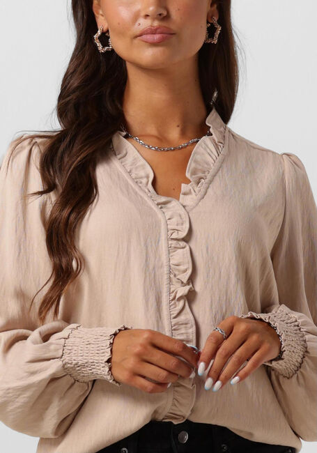 Beige CO'COUTURE Blouses SUEDA FRILL SHIRT - large