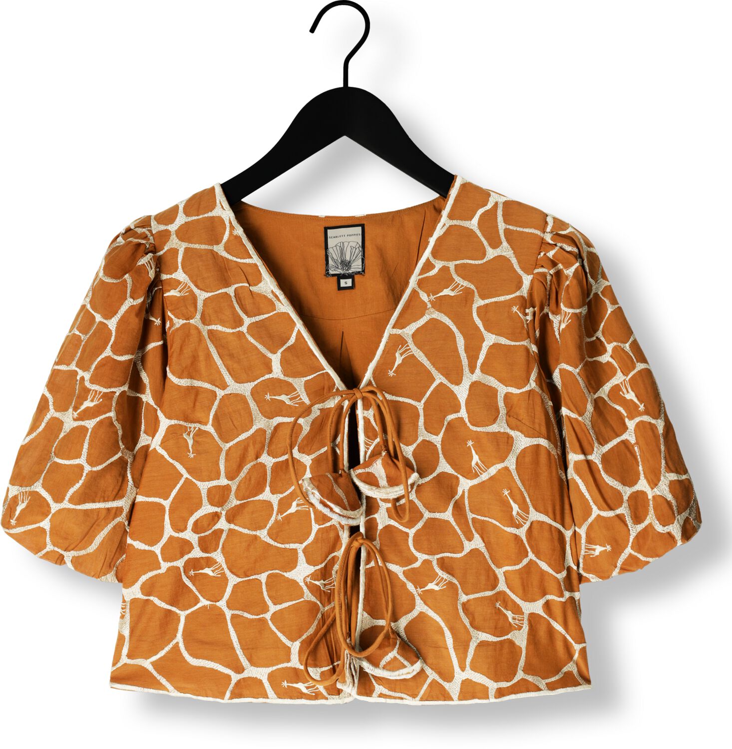 SCARLETT POPPIES Dames Tops & T-shirts Kacie Top Bruin