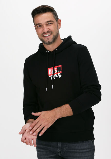 Zwarte DIESEL Sweater S-GIRK-HOOD-B8 - large