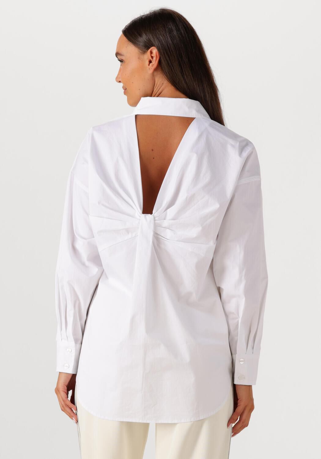 HAUTE L'AMITIÉ Dames Blouses Twist Bow Shirt Wit