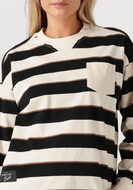 Multi HAUTE L'AMITIÉ Top VERONICA STRIPE TEE SWEAT - large