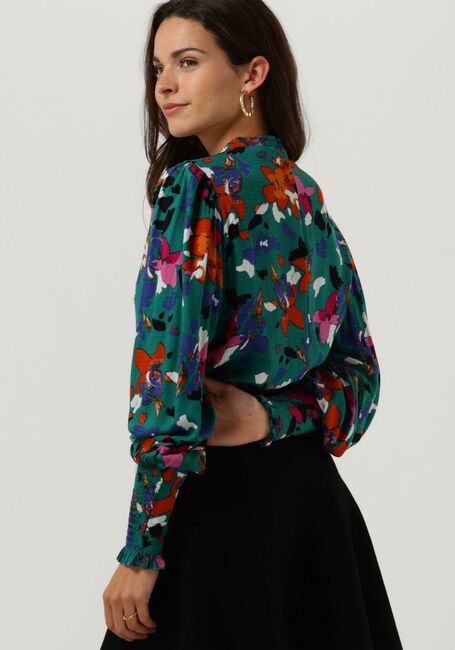 Donkergroene Y.A.S. Blouses YASSPRUCE LS TOP S. - large