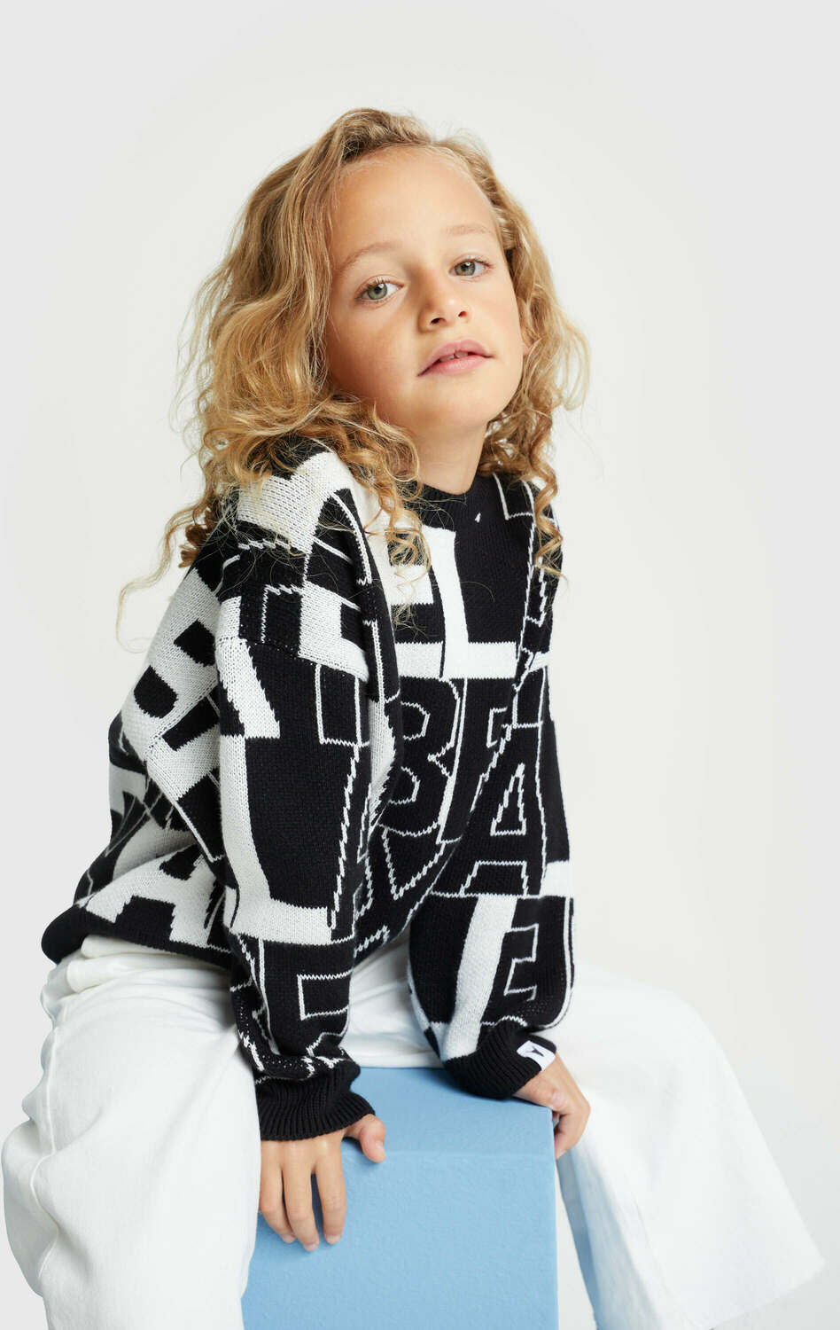 Zwarte ALIX MINI Trui KNITTED ALIX JUMPER - large