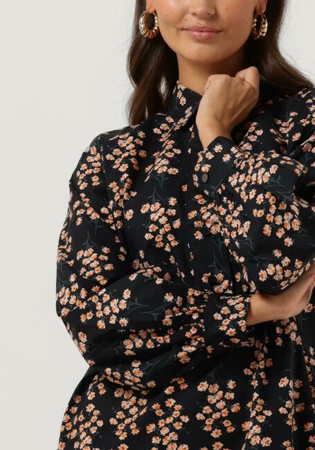Zwarte SECOND FEMALE Mini jurk CLAUDE TUNIC DRESS - large