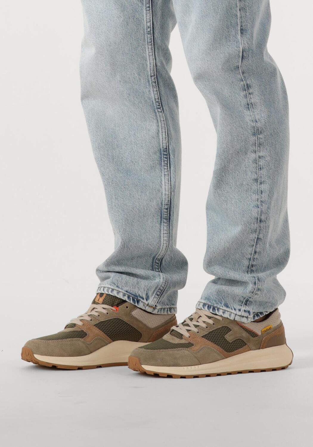 Groene FAGUO Lage sneakers LIMWOOD SYN WOVEN - large