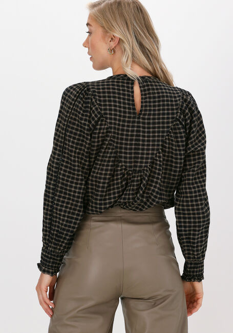 Zwarte BY-BAR Blouses BOBBIE CHECK BLOUSE - large