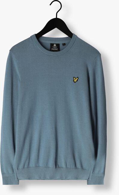 Blauwe LYLE & SCOTT T-shirt COTTON CREW NECK JUMPER - large