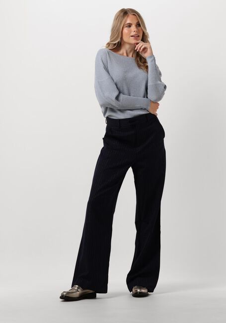 Blauwe NUKUS Top BATWING PULLOVER LUREX - large