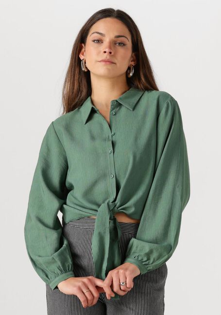 Donkergroene ANOTHER LABEL Blouses BOIS SHIRT L/S - large