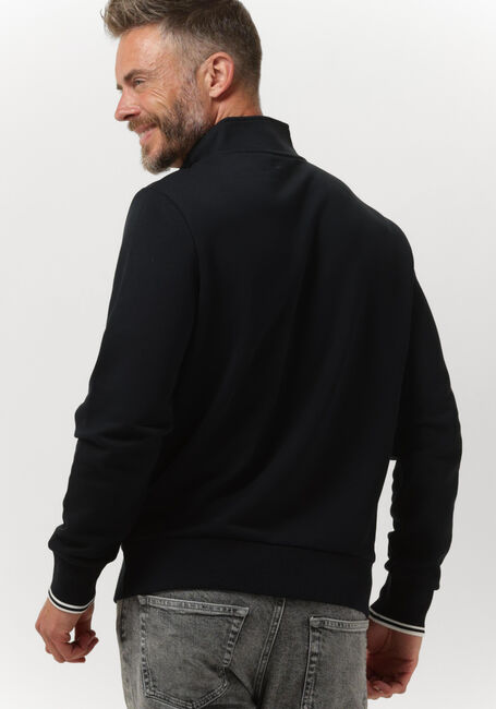Donkerblauwe FRED PERRY Sweater HALF ZIP SWEATSHIRT - large