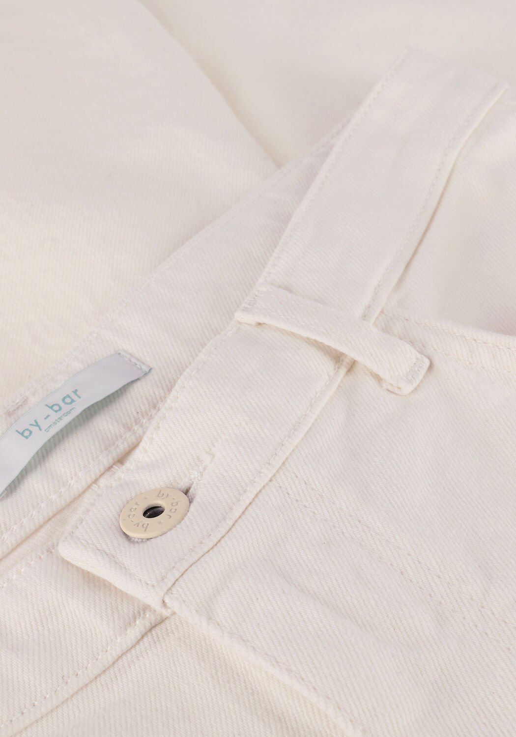 Creme BY-BAR Wide jeans LINA OFF WHITE TWILL PANT - large