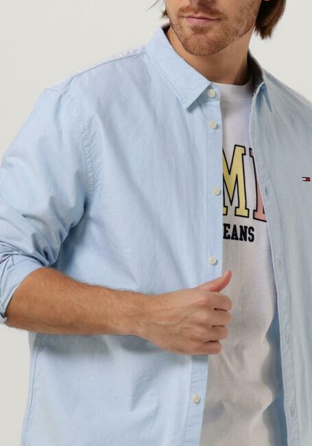 Lichtblauwe TOMMY JEANS Casual overhemd TJM CLASSIC OXFORD SHIRT - large