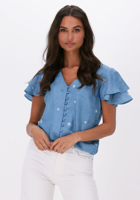 Blauwe FABIENNE CHAPOT Blouses LEA SUMMER TOP - large