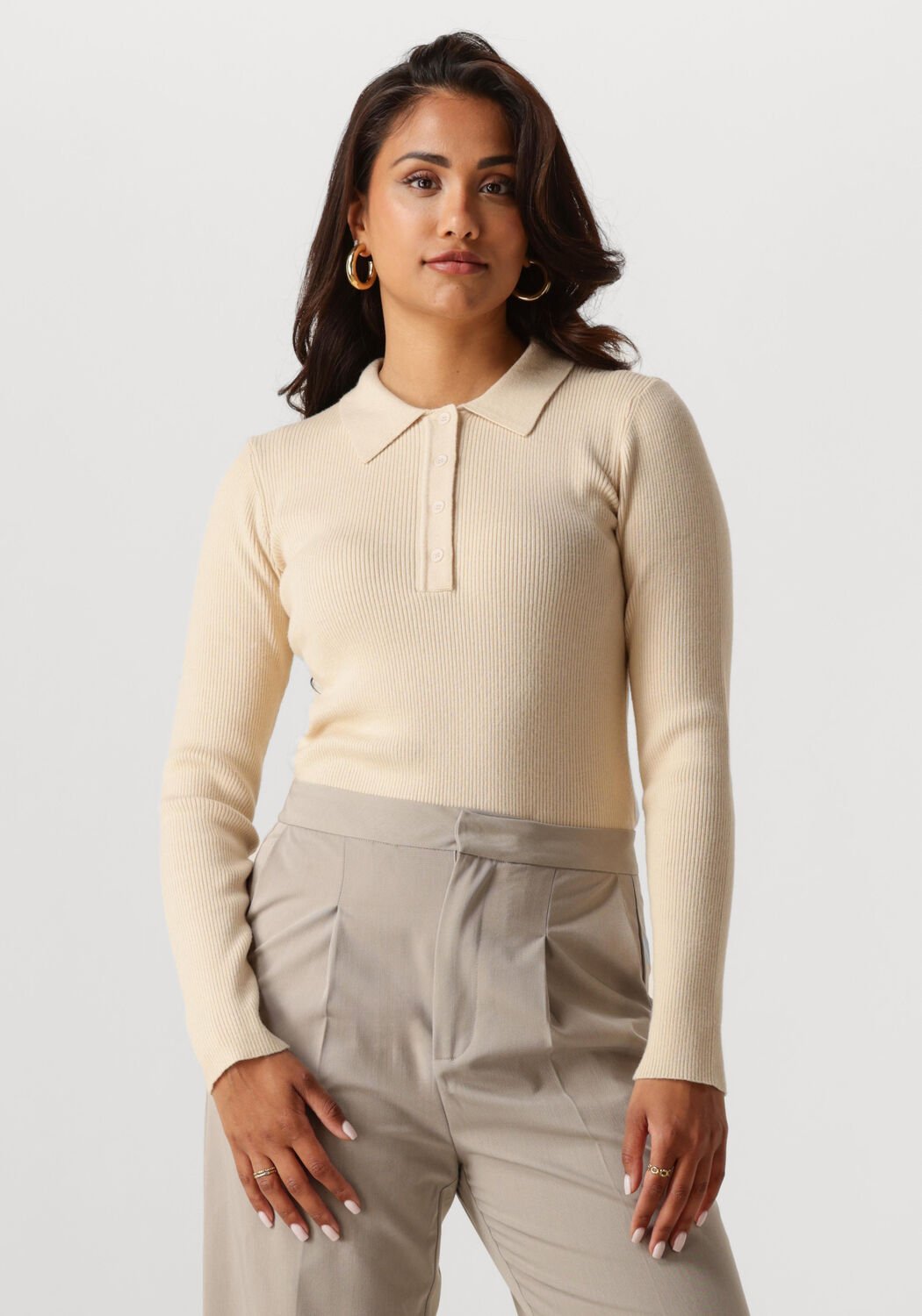 NOTRE-V Dames Truien & Vesten Nv-genny Beige