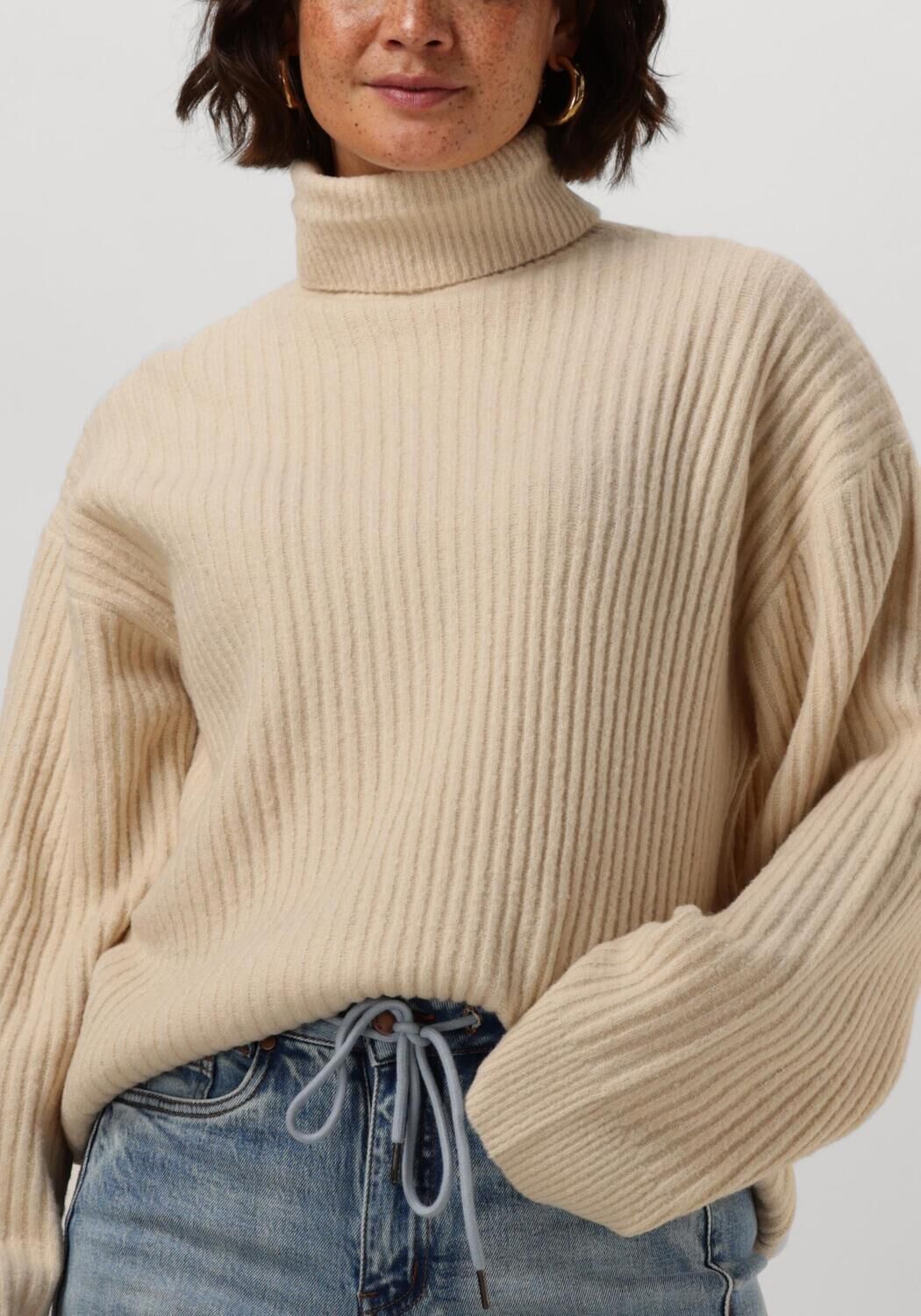 ENVII Dames Truien & Vesten Enpipit Ls Knit 7217 Gebroken Wit